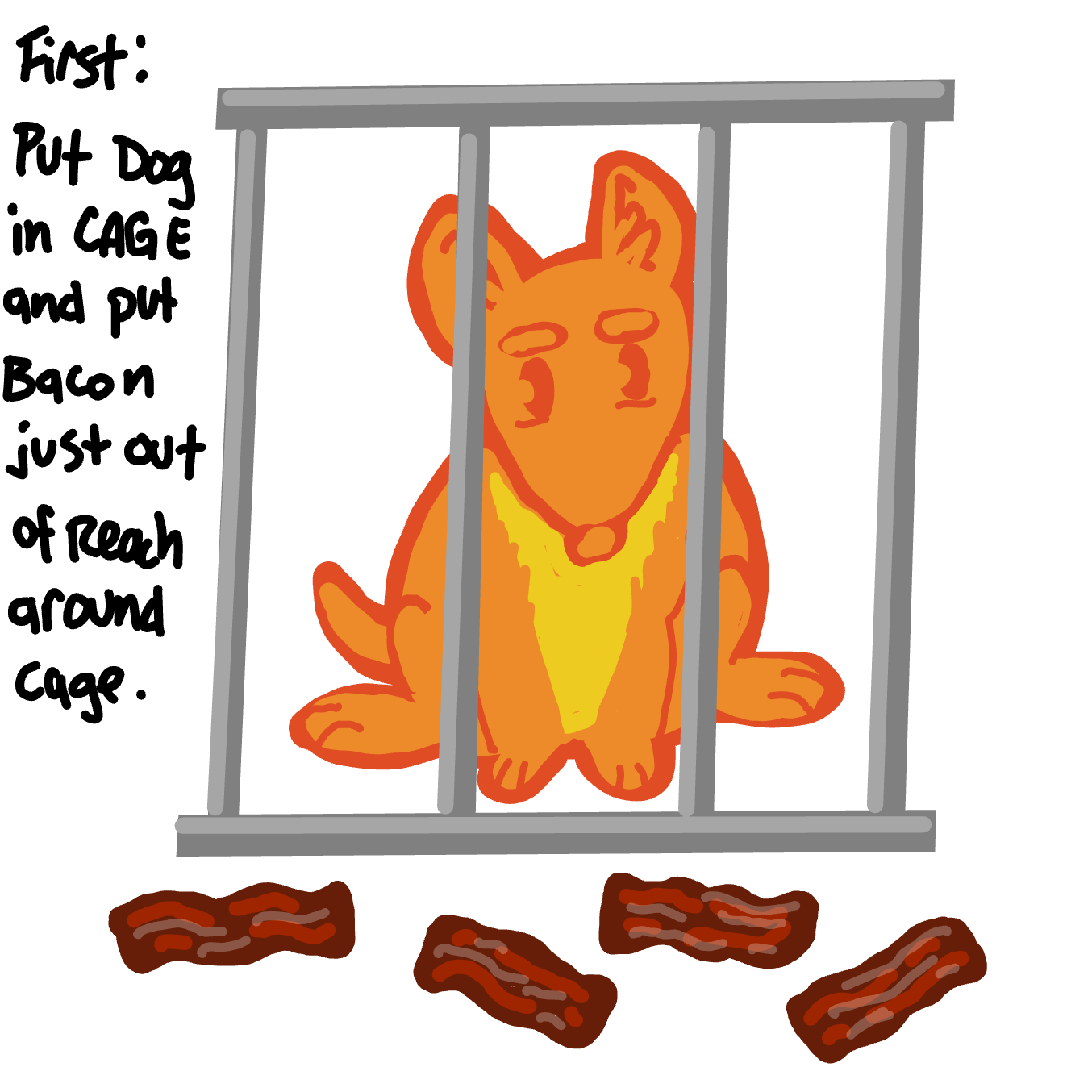 Drawing in Dog Torture Device by Wizard Croissant