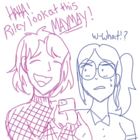 She's a normie. - Online Drawing Game Comic Strip Panel by RosesArePrickly