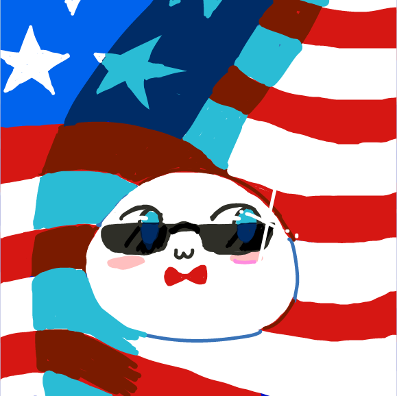 Drawing in America Mochi by ThaSilentArtist