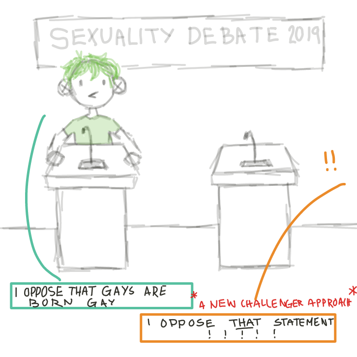 A new challenger opposes /that/ statement - Online Drawing Game Comic Strip Panel by EdamameBean