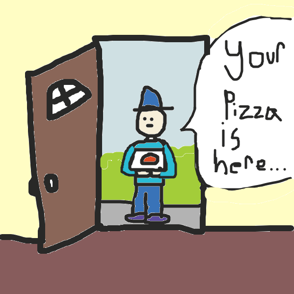 Oh no! What if he doesn't have enough? - Online Drawing Game Comic Strip Panel by SoupDuck