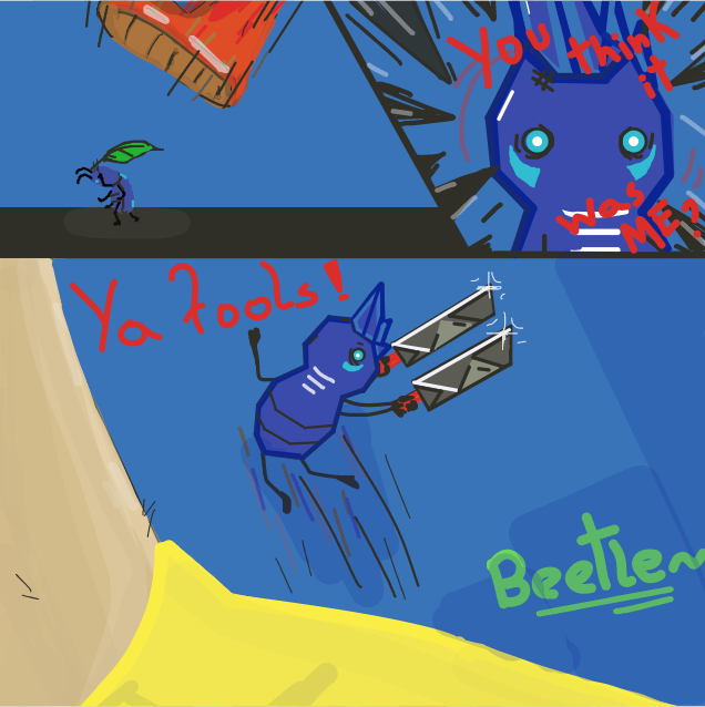 Beetle~ - Online Drawing Game Comic Strip Panel by MarkVinic