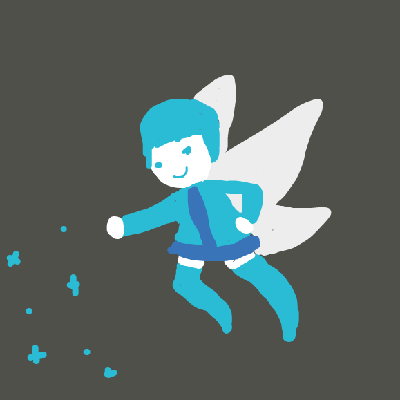 Oh look that fairy is back, I wounder what they are up to now? - Online Drawing Game Comic Strip Panel by Derren