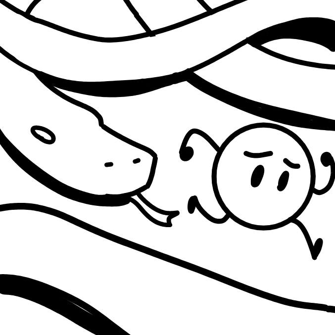 Drawing in snek by 🔲