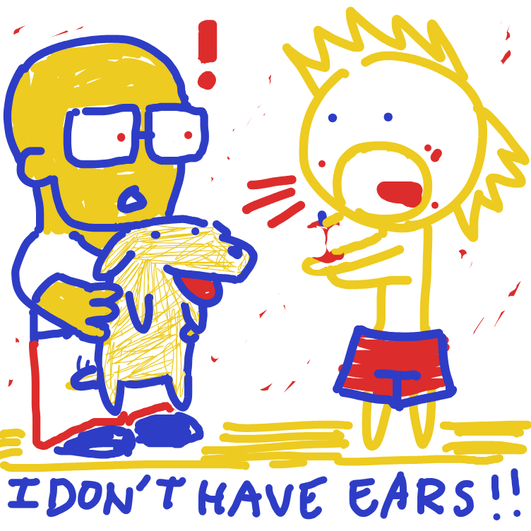 no ears hard counters.. uh english as 3rd language idk xB - Online Drawing Game Comic Strip Panel by nooz