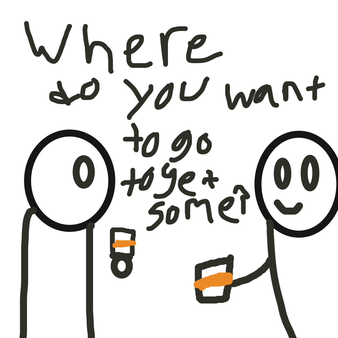 Drawing in Who wants to go out for coffe? by Jack