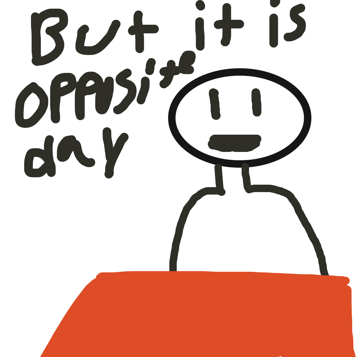 But it’s opposite day - Online Drawing Game Comic Strip Panel by Jack