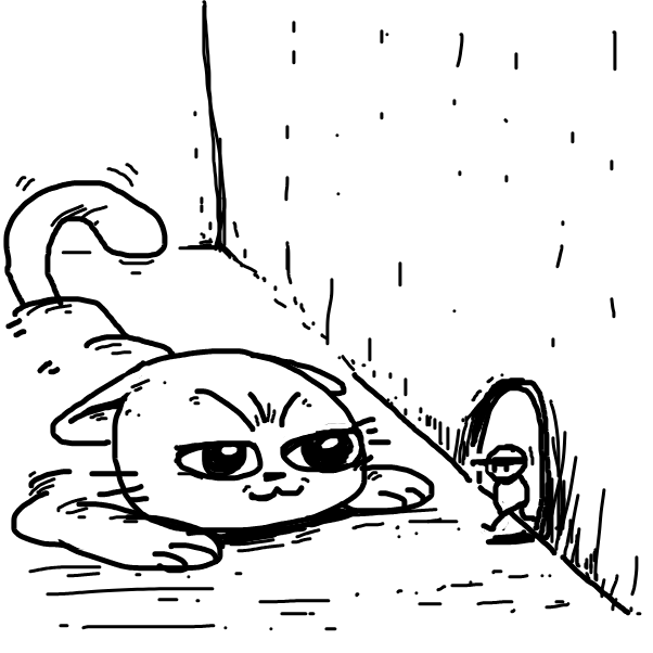 it's just that damn cat again
 - Online Drawing Game Comic Strip Panel by The Real Peyocay