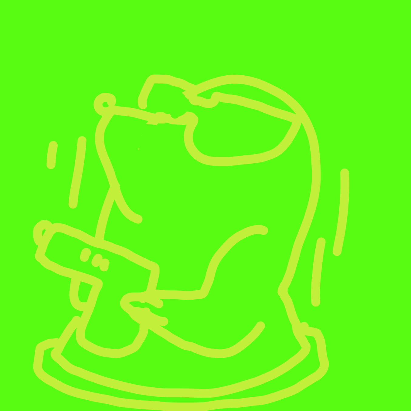 Drawing in Whac-A-Mole by Wizard Croissant