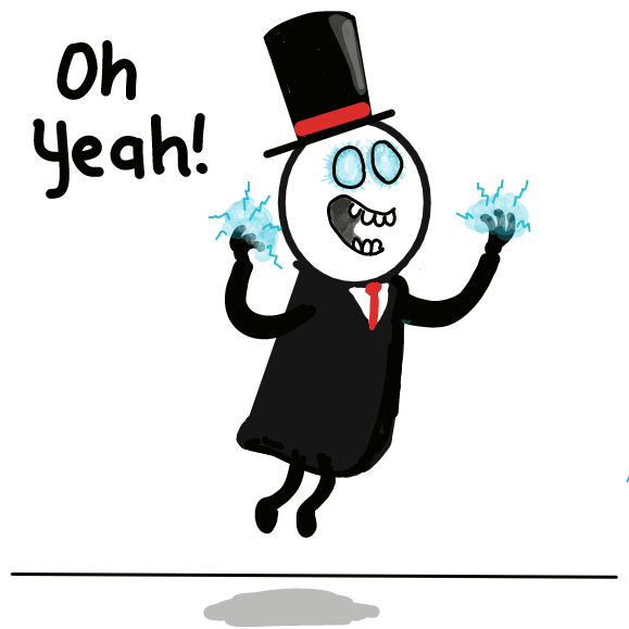 Oh yeah, I'm magic! - Online Drawing Game Comic Strip Panel by Wizard Croissant