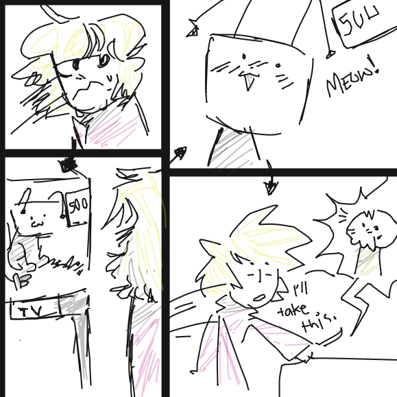  - Online Drawing Game Comic Strip Panel by RWeaper