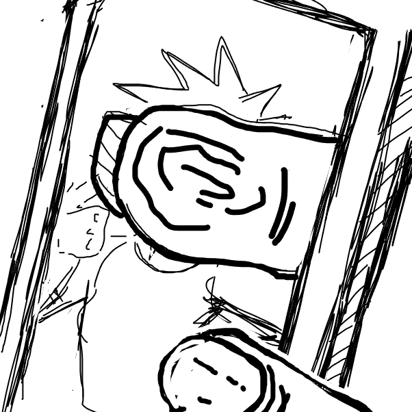 Drawing in Self portrait by The Real Peyocay