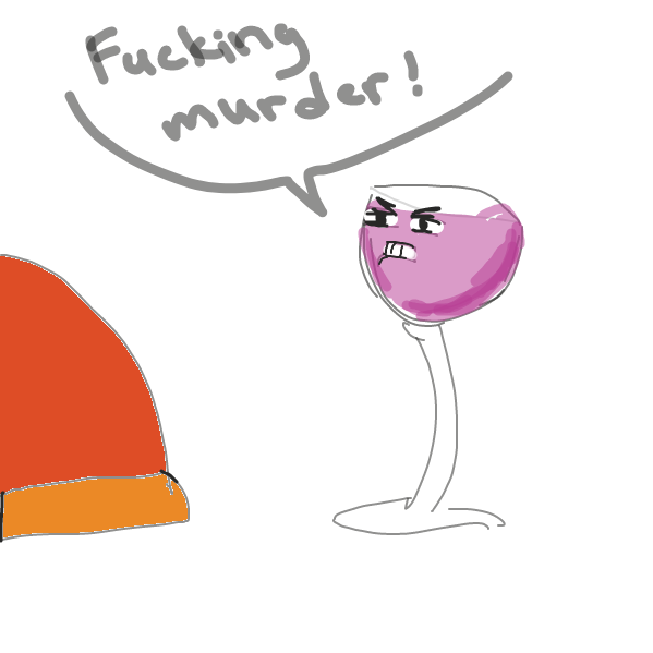 wine-o is angry - Online Drawing Game Comic Strip Panel by ninok