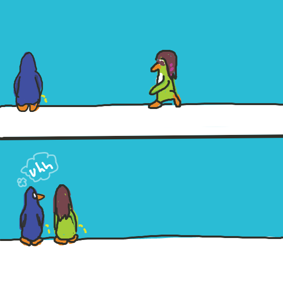 Drawing in • v • by Mojomos