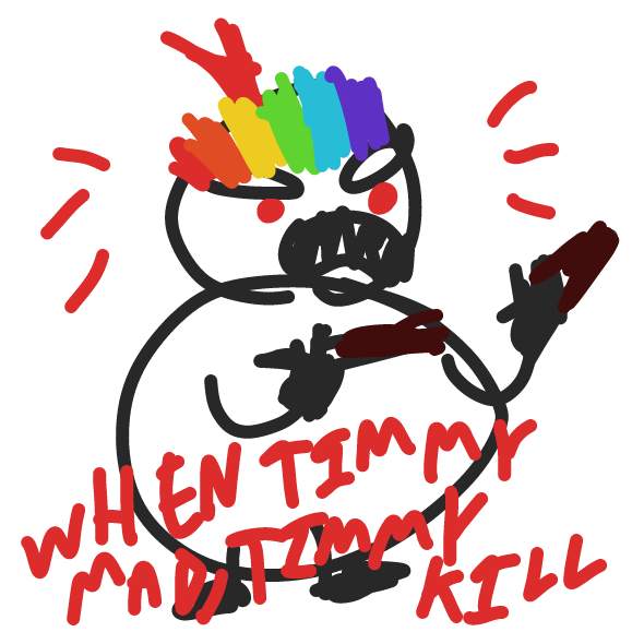 oh no you gon die tonight - Online Drawing Game Comic Strip Panel by ideasflyingaway