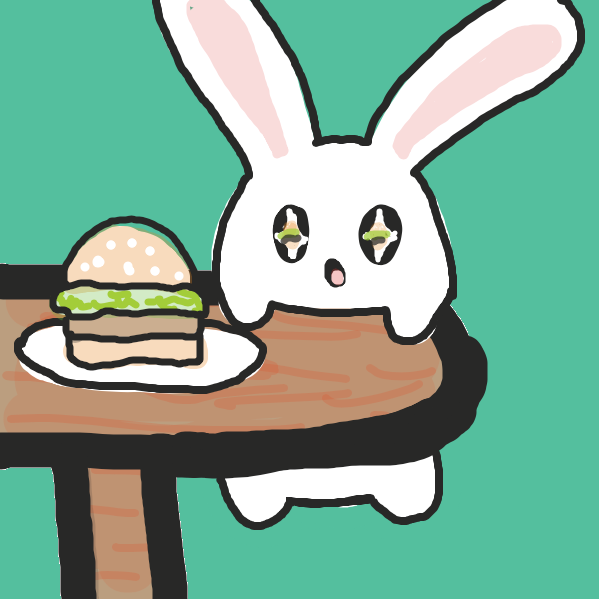 Liked webcomic Bunnies love hamburgers 
