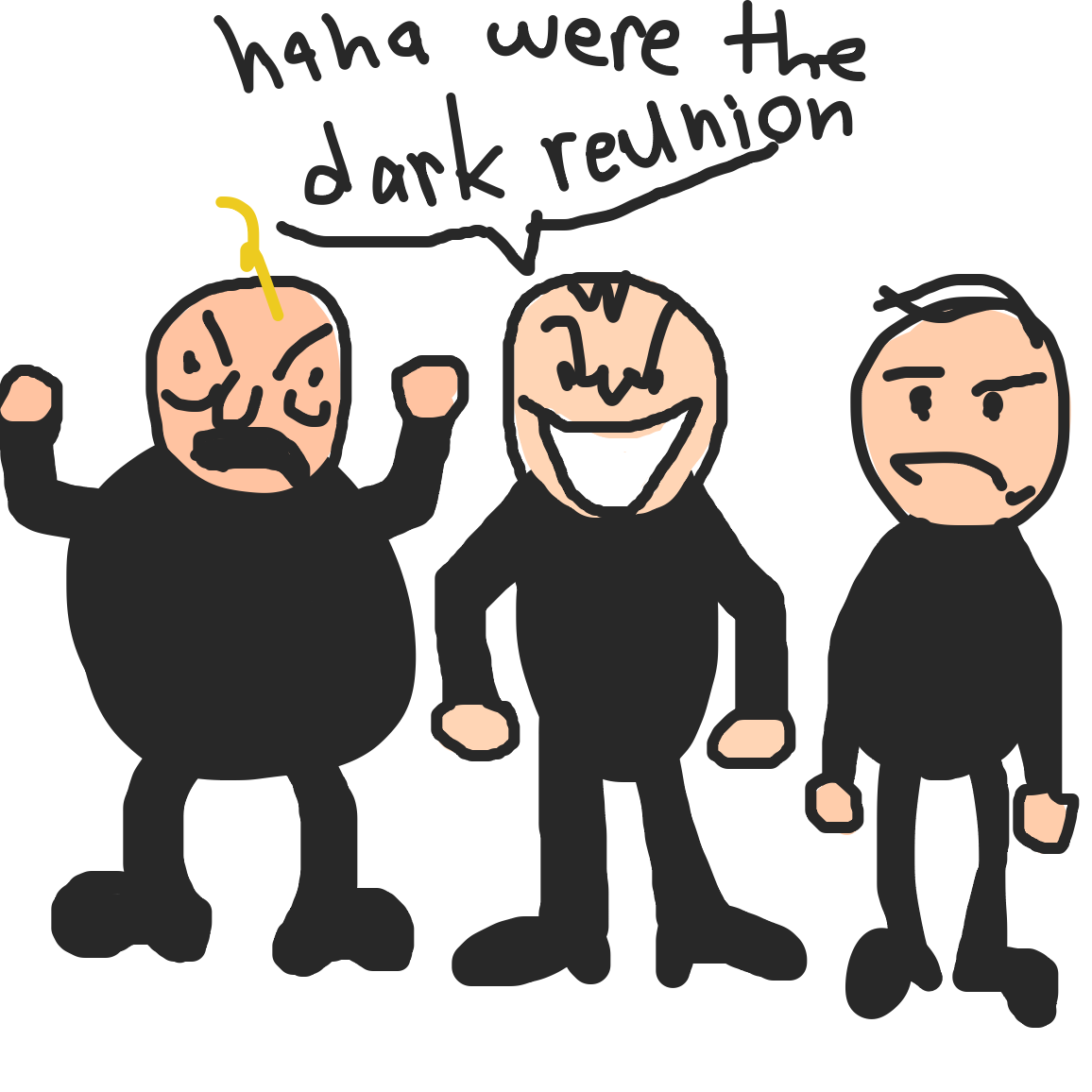 Drawing in Dark reunion by Uugh