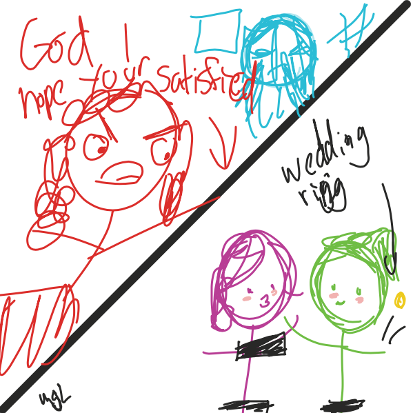 Drawing in The letter by Madi