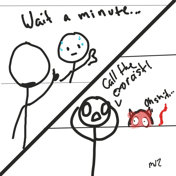 Drawing in handsome by Madi