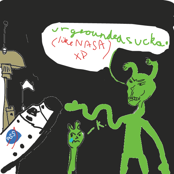 i didnt want finality, this is a nevereding story of poor boy allen the alien - Online Drawing Game Comic Strip Panel by a leek