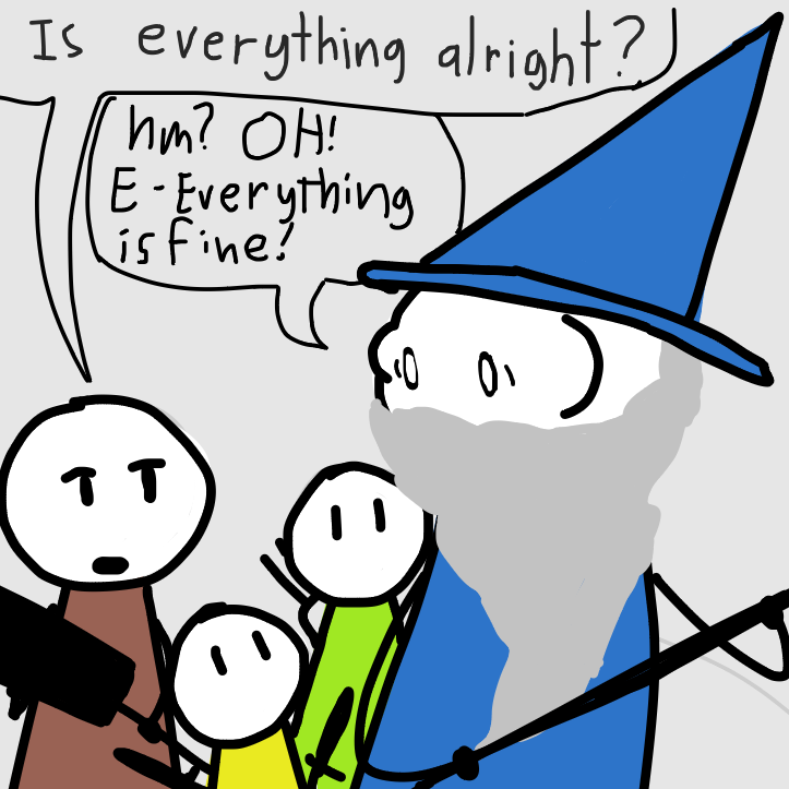 old man has knife old man has knife old man has knife old man has knife! - Online Drawing Game Comic Strip Panel by KringlePringles