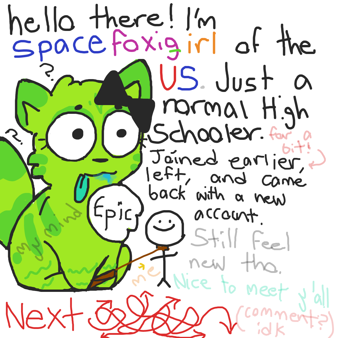 hel ye - Online Drawing Game Comic Strip Panel by spacefoxigirl7