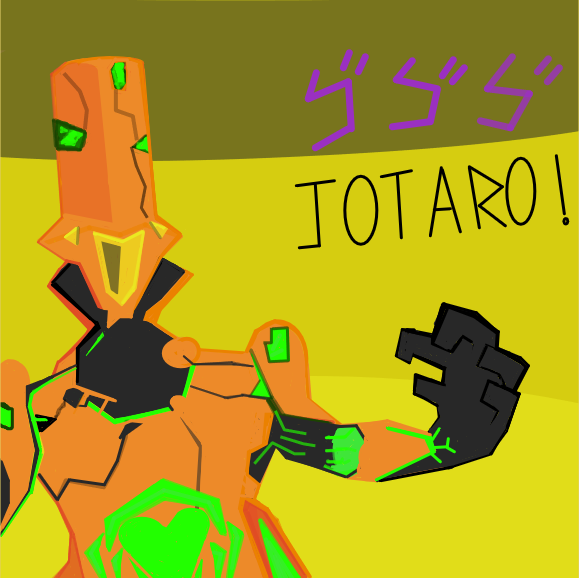 Drawing in Warframe X Jojo by Freezershadow51