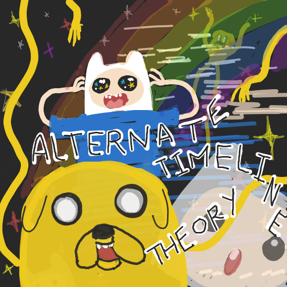 Alternate Timelines, you say?! - Online Drawing Game Comic Strip Panel by MDL