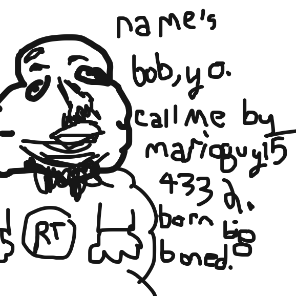 yo, fun fact: his name is bob - Online Drawing Game Comic Strip Panel by TheYellowMan