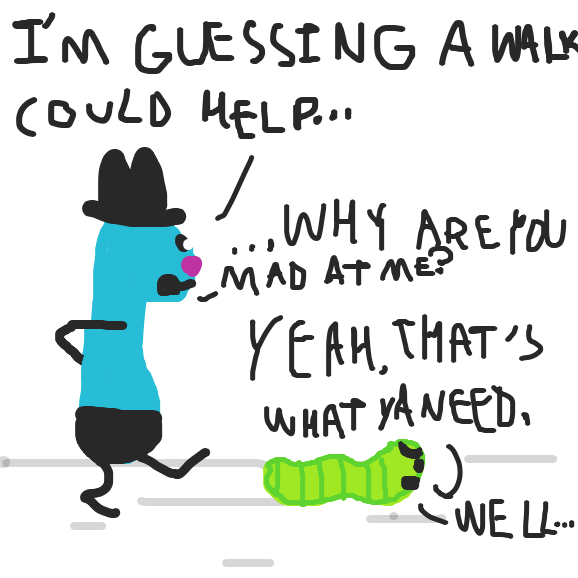 Drawing in Walking. by TheYellowMan