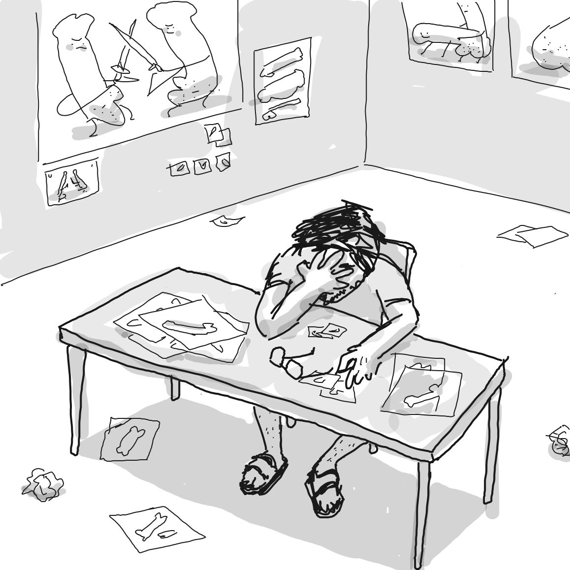  - Online Drawing Game Comic Strip Panel by Potato Man