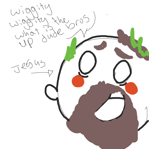 Jesus is trying to hang out with the cool kids - Online Drawing Game Comic Strip Panel by Its_detergent