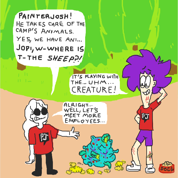 Drawing in Summer Camp  by Painterjosh