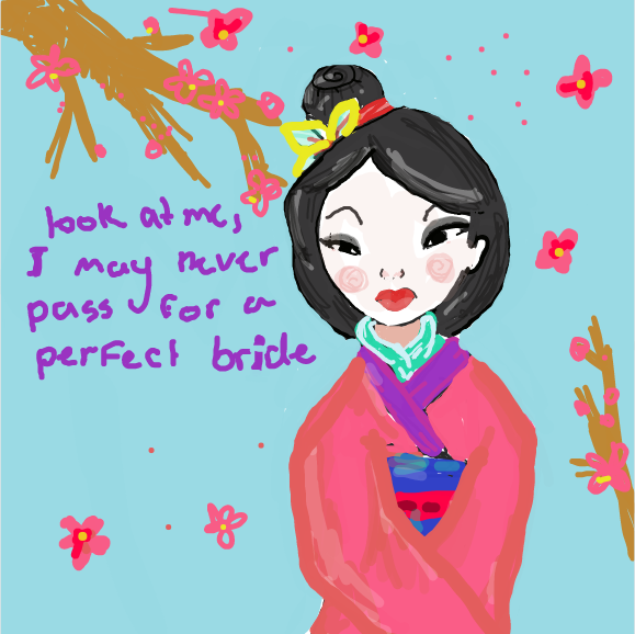 Drawing in LOOK AT ME, I'LL NEVER BE THE PERFECT BRIDE... by zab🍋