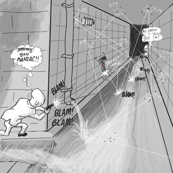 Drawing in Give Me the Gun Jeremy by WizardCroissant